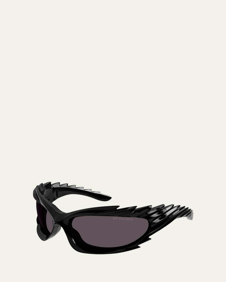 Wrap Injection Plastic Cat-Eye Sunglasses